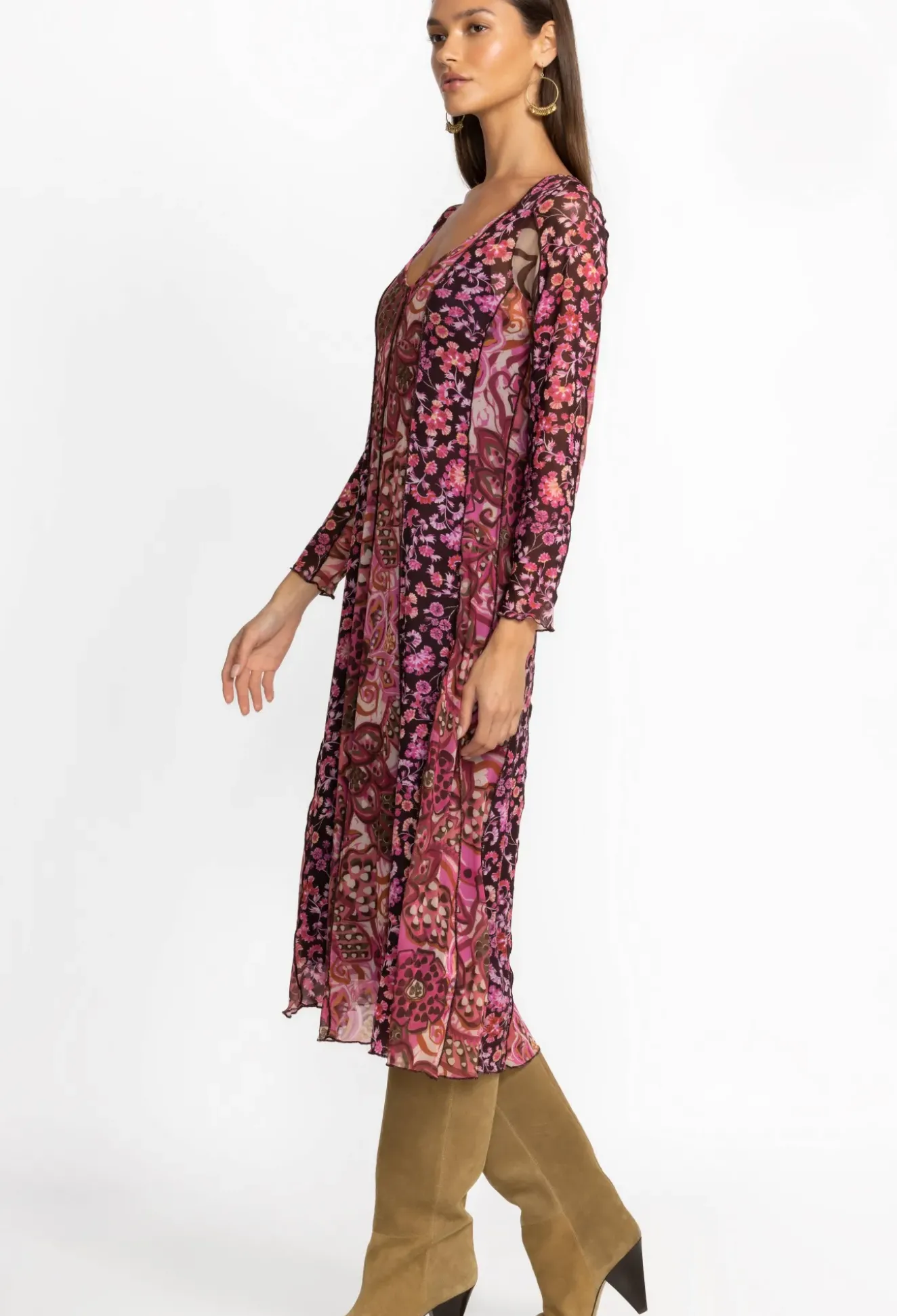 Agatha Mesh Midi Dress