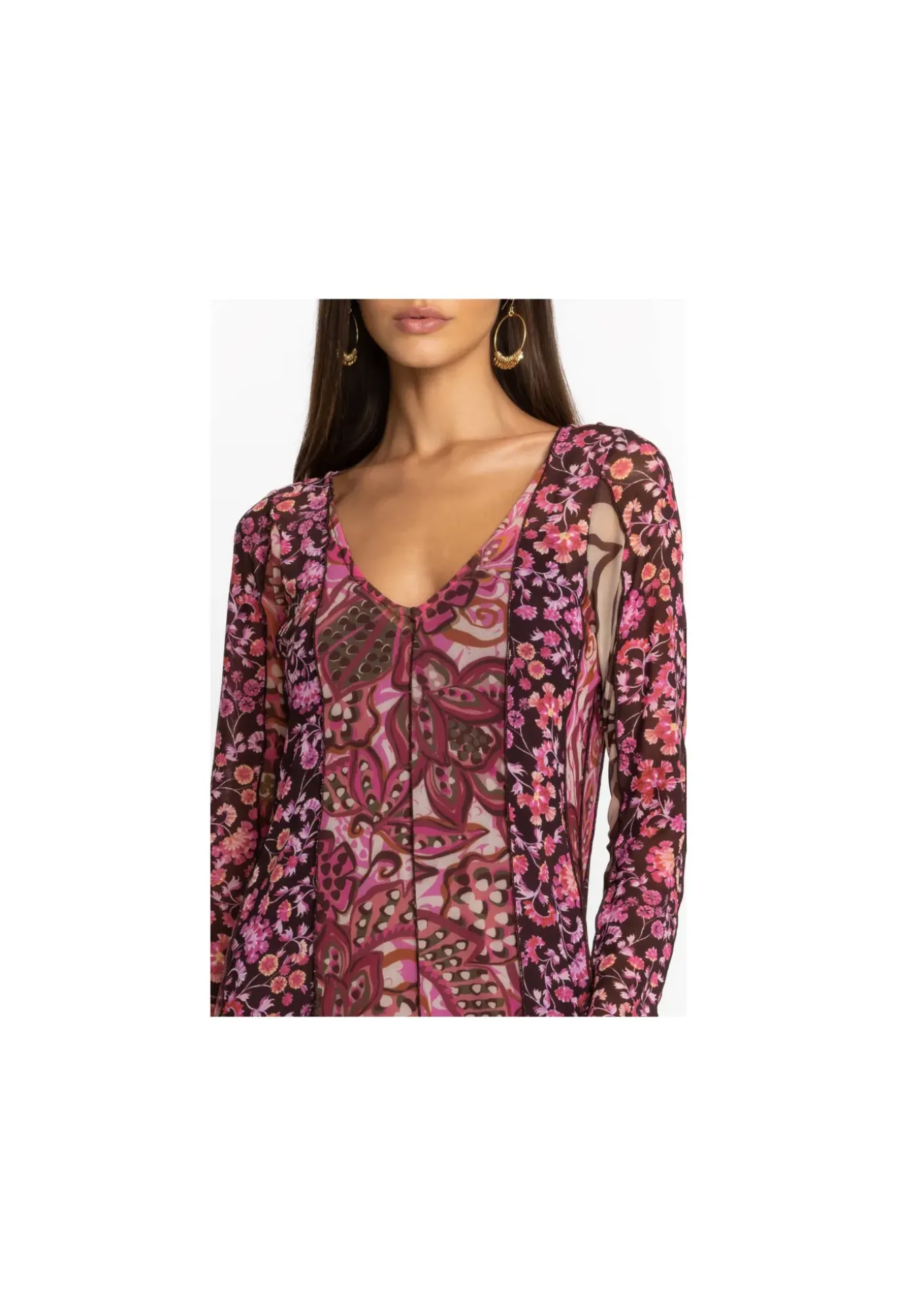 Agatha Mesh Midi Dress