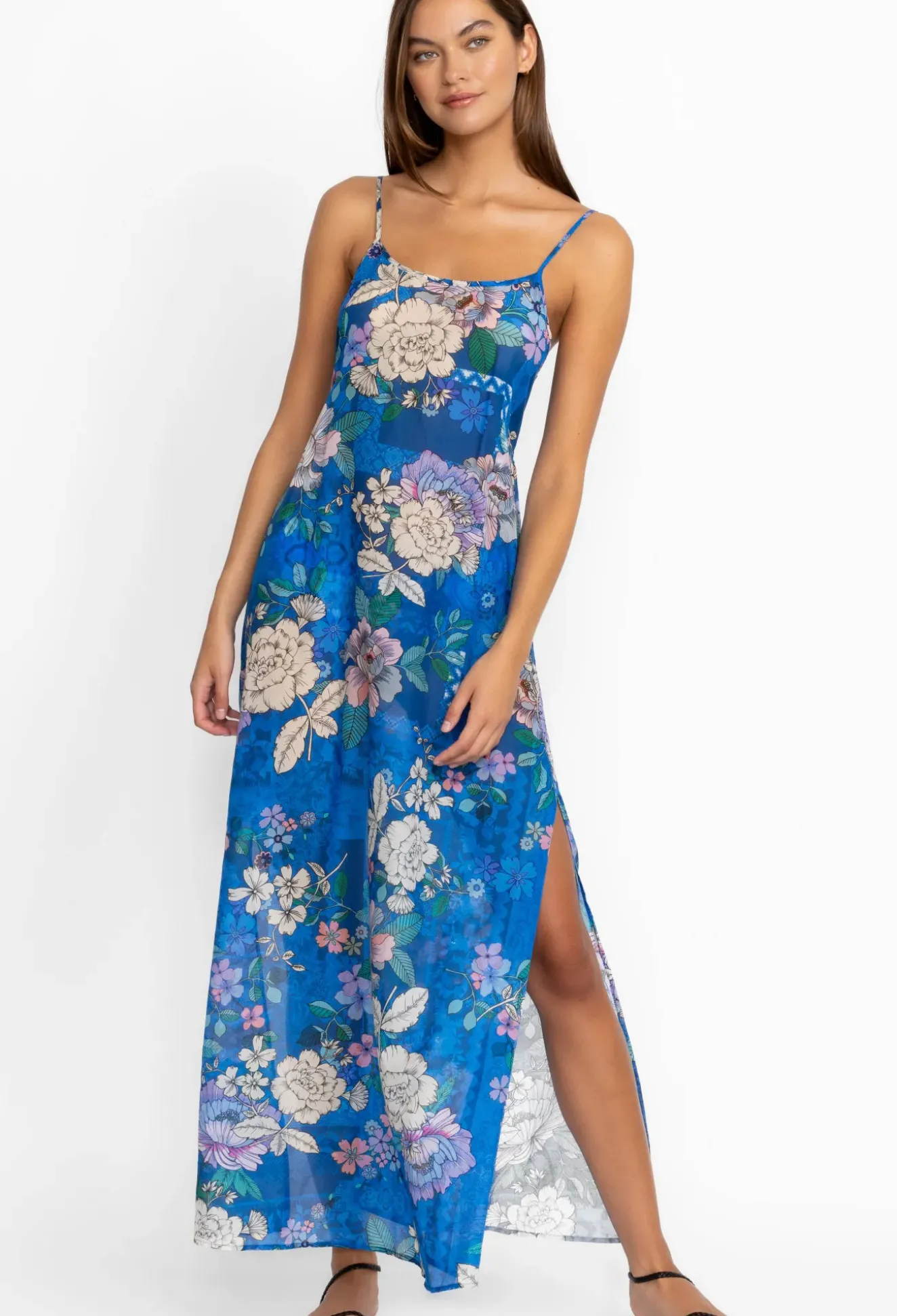 Back Tie Strappy Maxi Dress