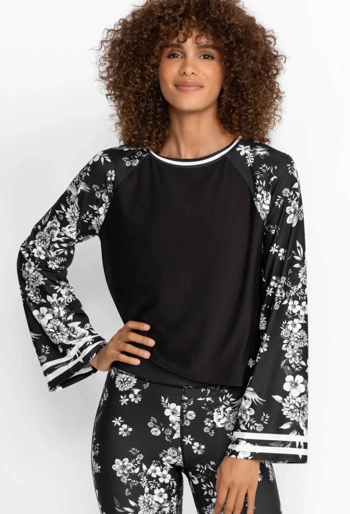 Bee Active Kimono Sleeve Swing Tee