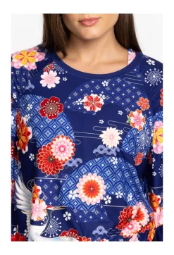 Bee Active Ruched Raglan Sleeve Pullover