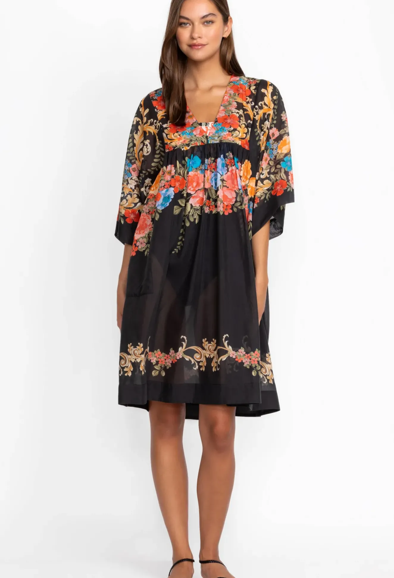 Black Royal Easy Coverup Dress