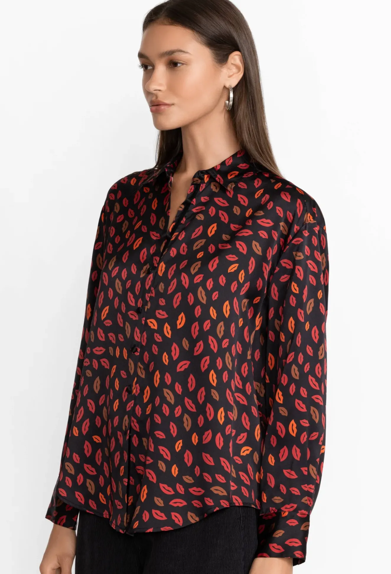 Boxy Charmeuse Shirt