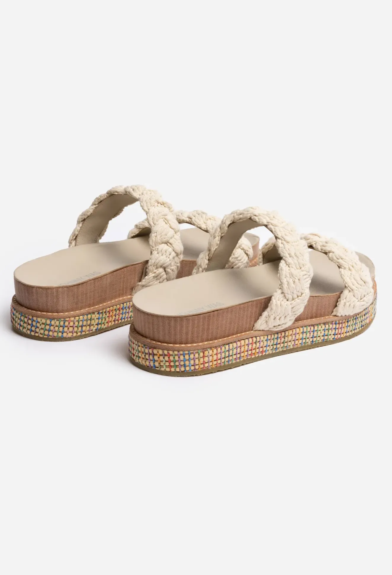 Braided Rope Sandal - Cream