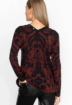 Button Neck L/S Tee