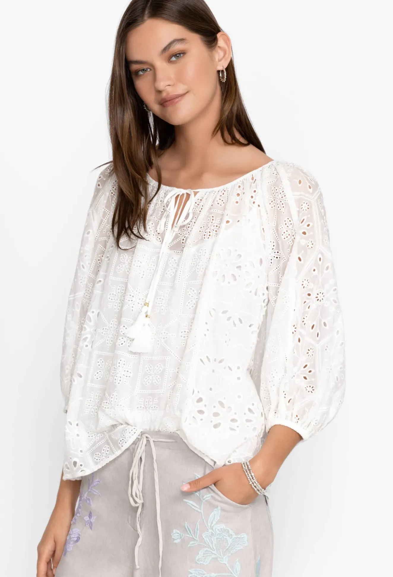 Castillo Eyelet Blouse