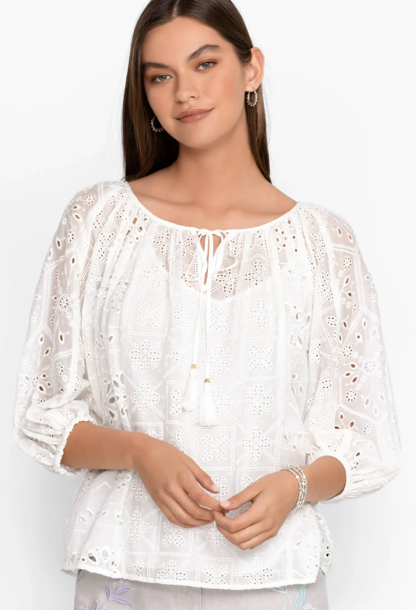Castillo Eyelet Blouse