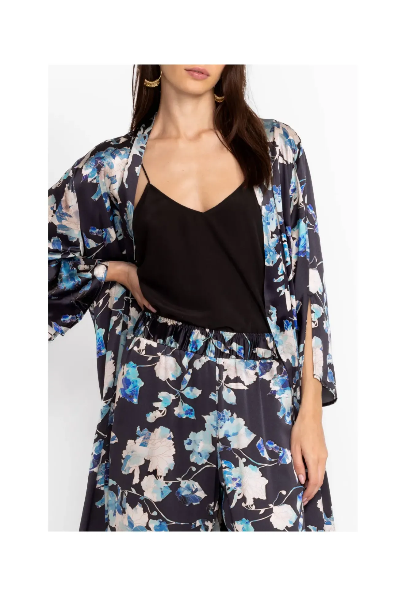 Charmeuse Wrap Kimono