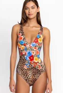 Cheetah Cross Back One Piece