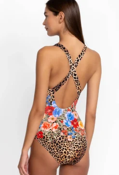 Cheetah Cross Back One Piece