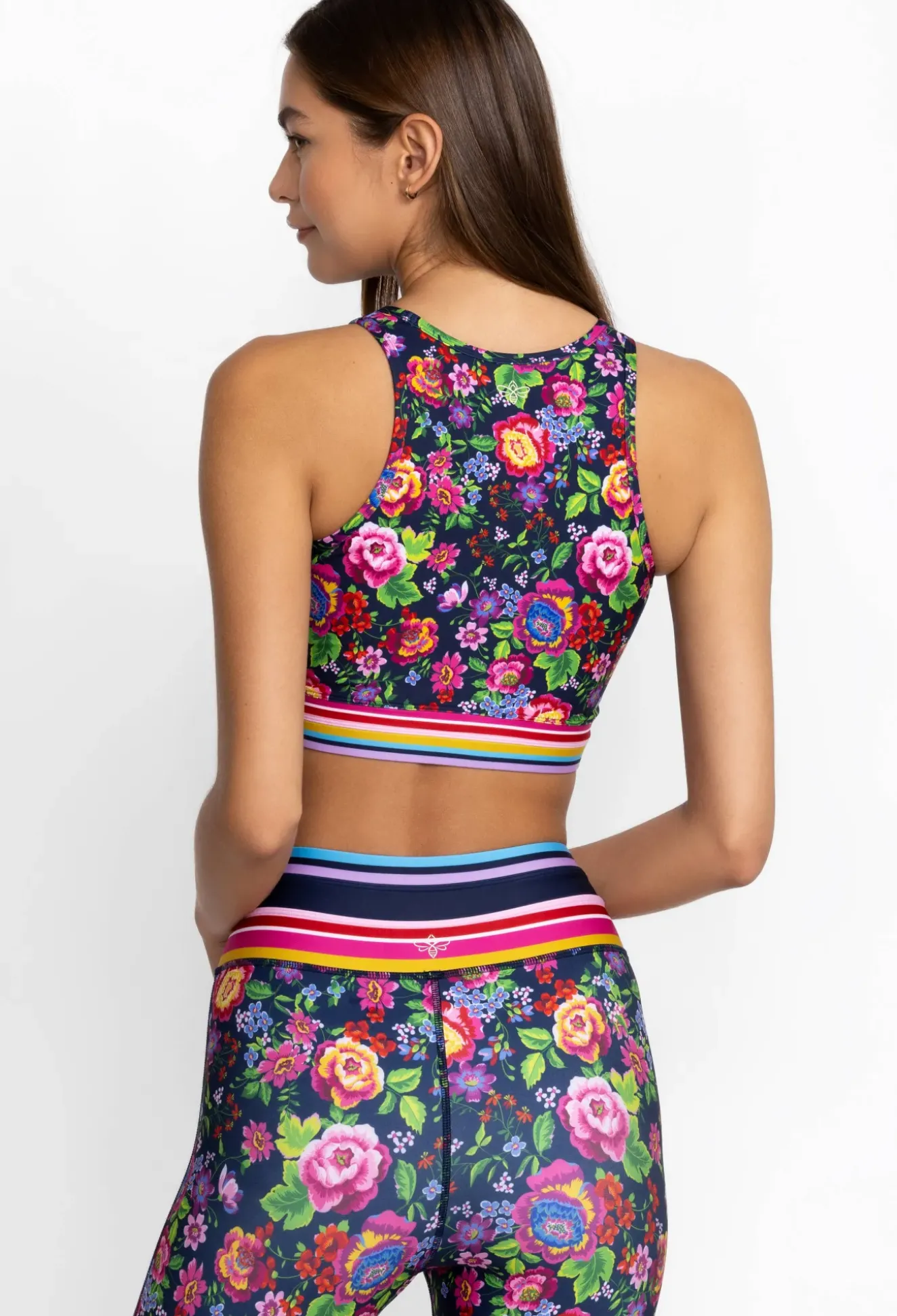 Criss Cross High Neck Sports Bra