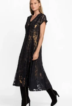 Dina Mesh Midi Dress