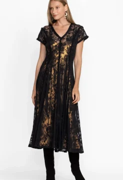 Dina Mesh Midi Dress