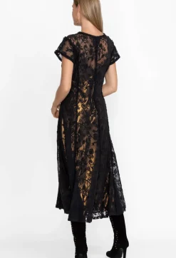 Dina Mesh Midi Dress