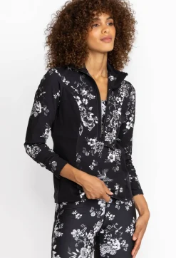 Dreamer Blocked Athletic Mock Neck Pullover