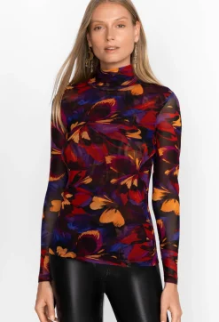 Eclipse Blooms Mesh Tee