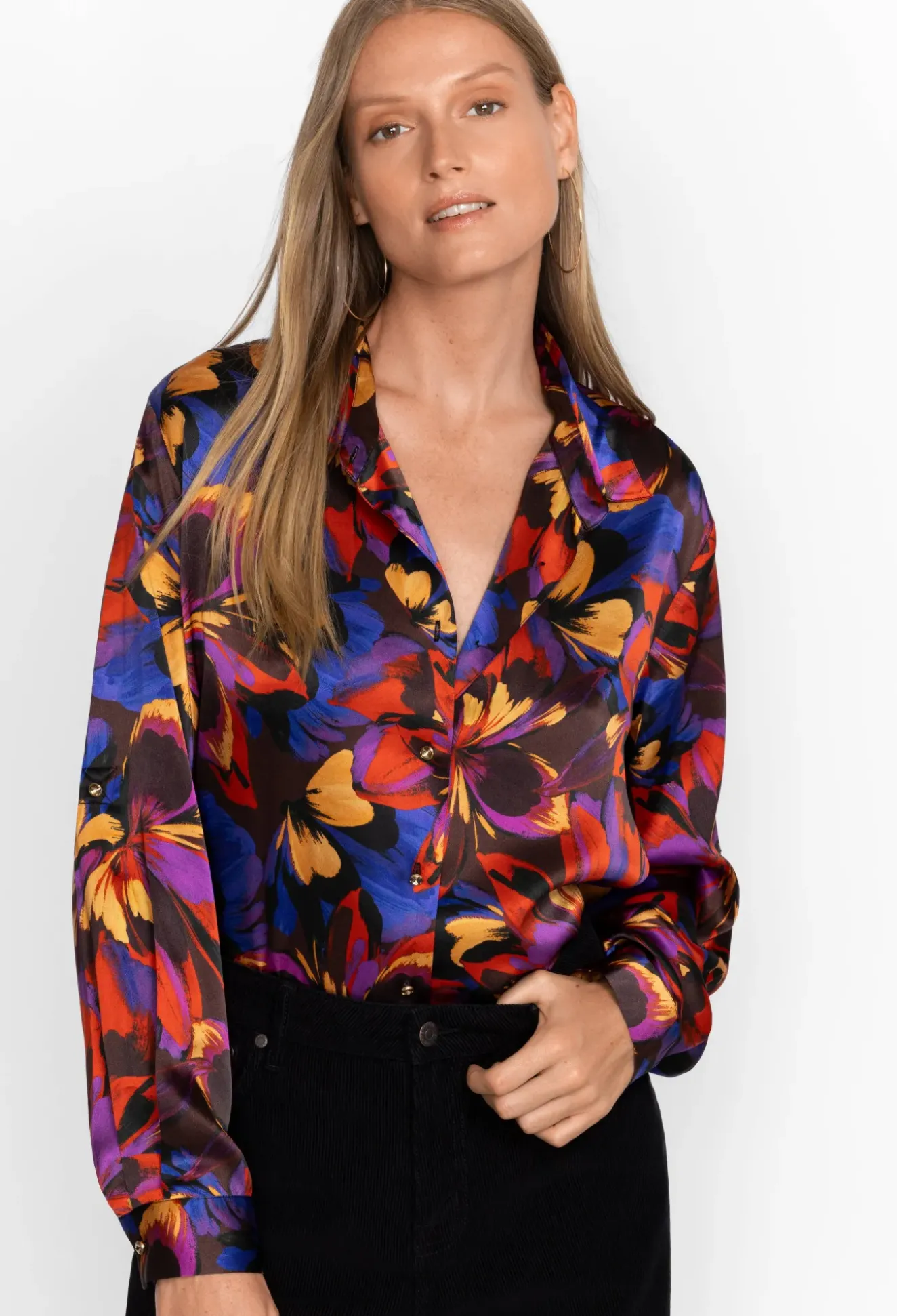 Eclipse Blooms Silk Shirt