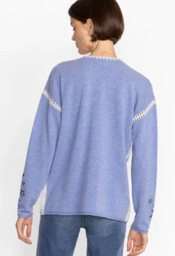 Estrella Cashmere Whipstitch Pullover