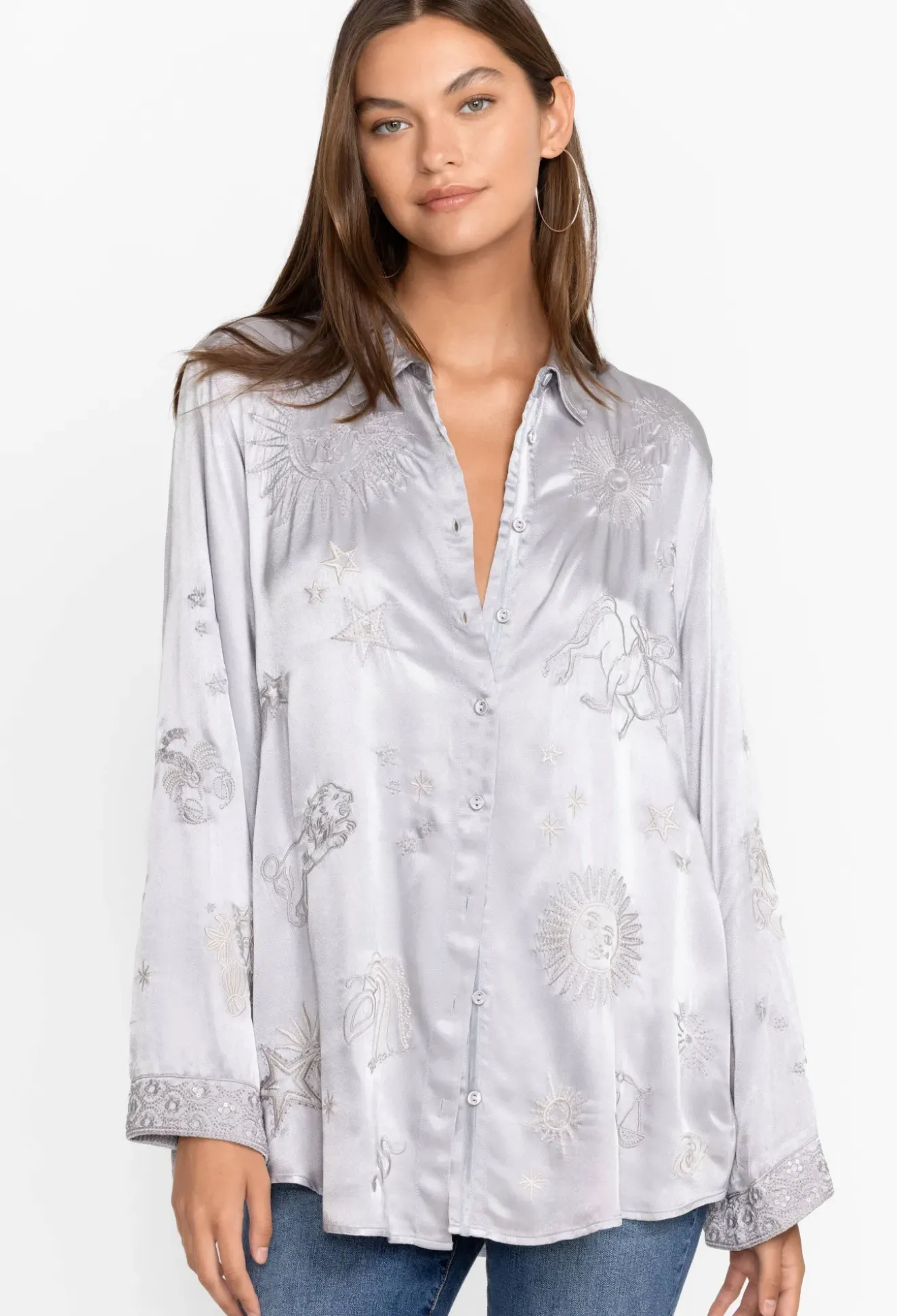 Estrella Kimono Sleeve Oversized Shirt