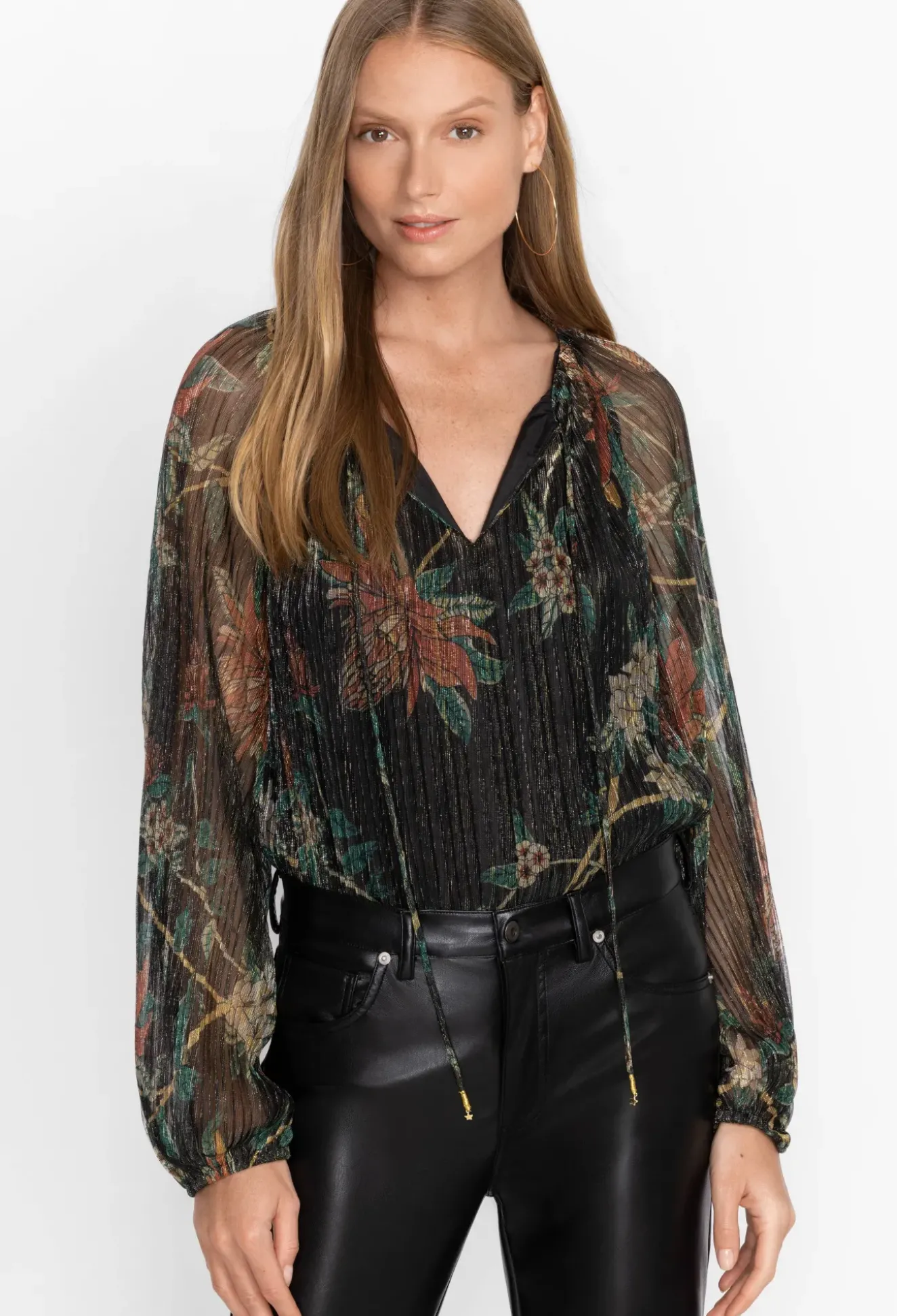 Evelina Metallic Blouse