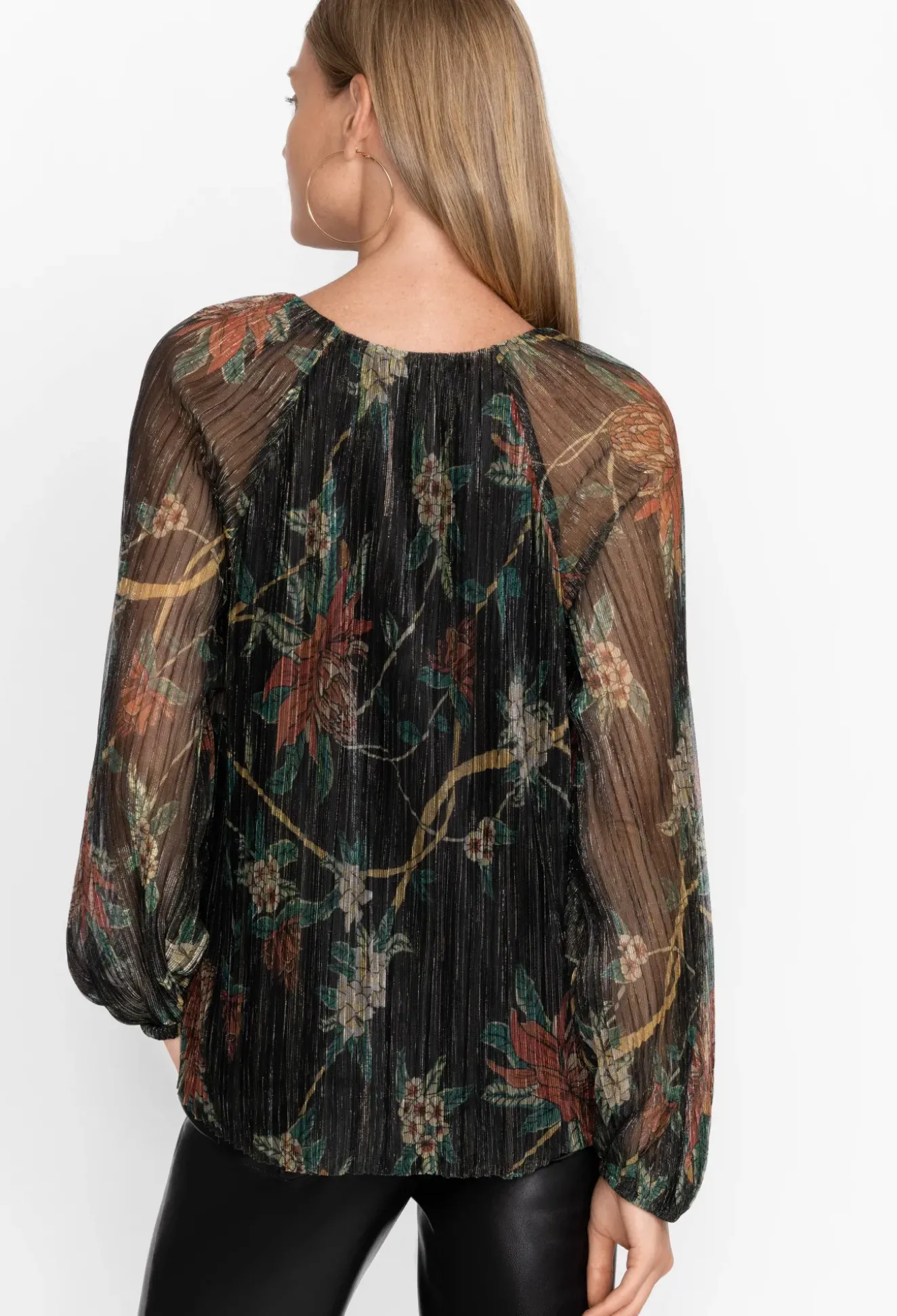 Evelina Metallic Blouse