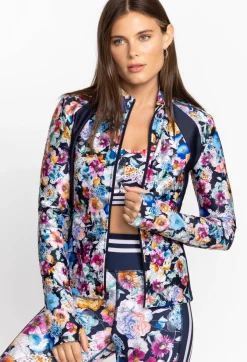Fall Dance Fitted Athletic Jacket