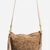 Fiore Italian Suede Saddle Bag
