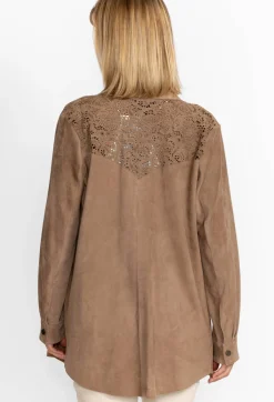 Fiore Suede Western Shacket