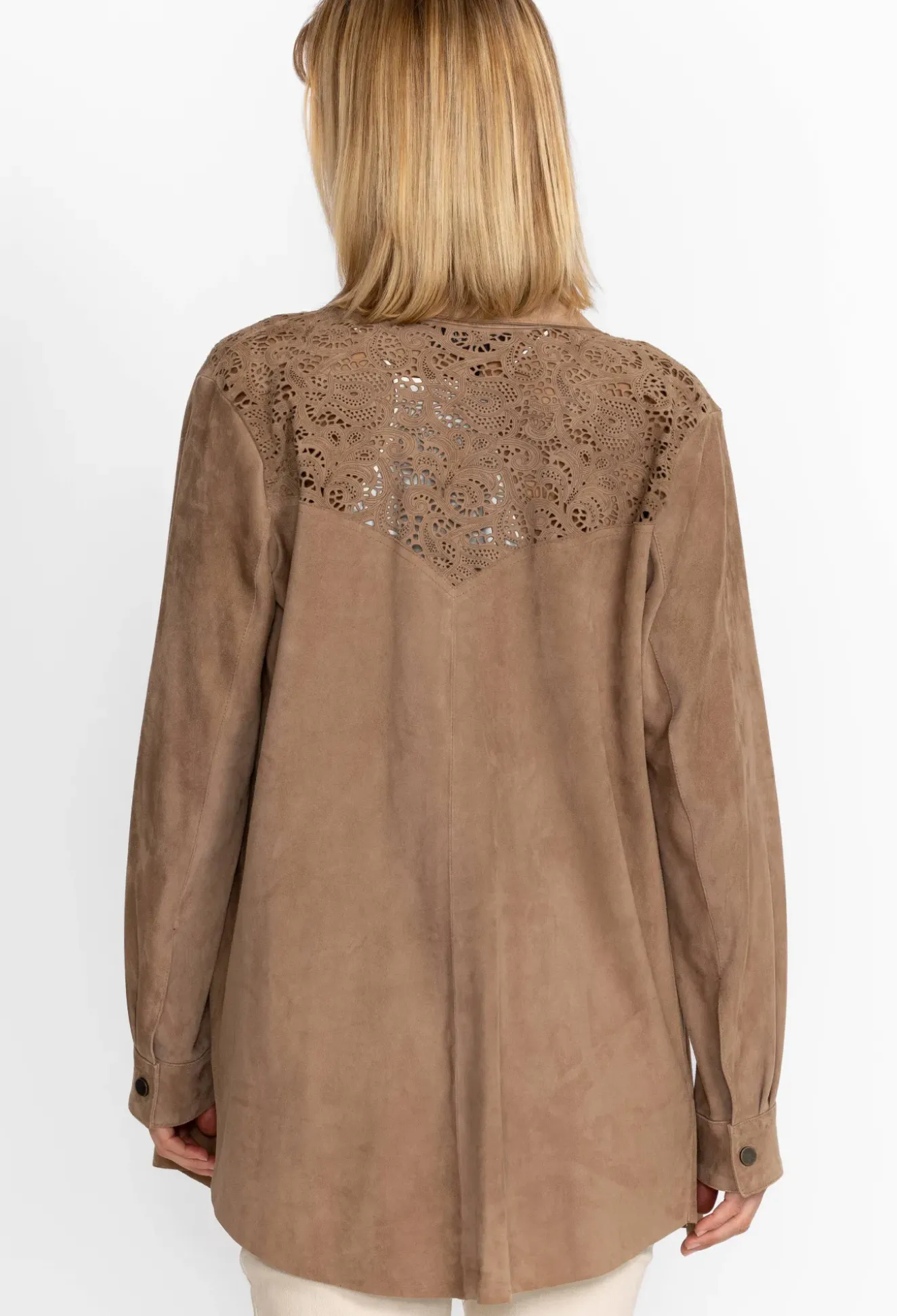 Fiore Suede Western Shacket