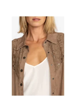 Fiore Suede Western Shacket