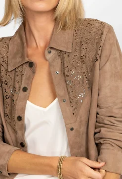 Fiore Suede Western Shacket