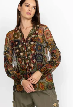 Flavie Mesh Blouse