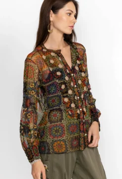 Flavie Mesh Blouse
