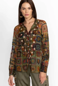 Flavie Mesh Blouse