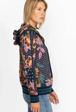 Front Zip Hoodie With Tape