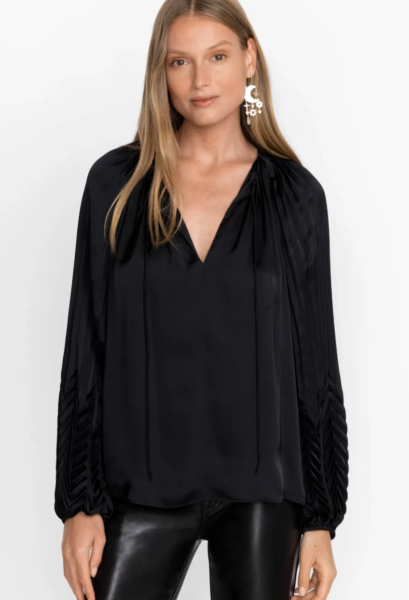 Gemma Pleated Blouse
