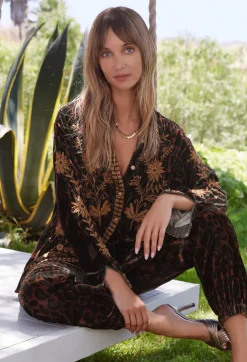 Georgina Velvet Oversized Shirt