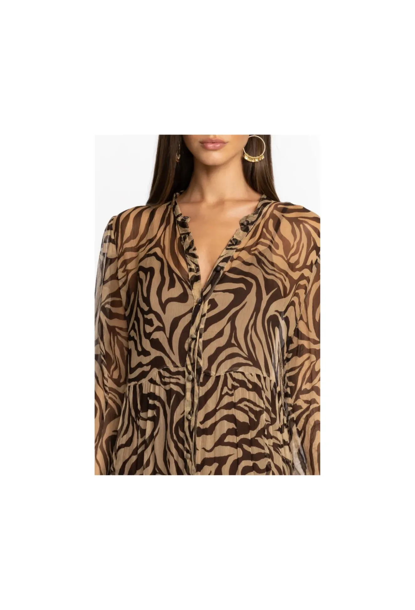 Golden Days Silk Midi Dress