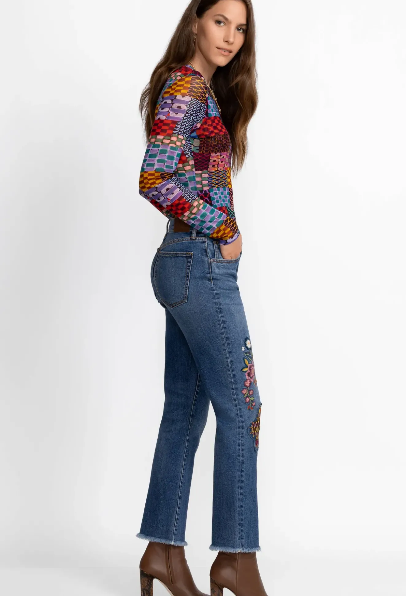 Griffin Cropped Baby Boot Jean