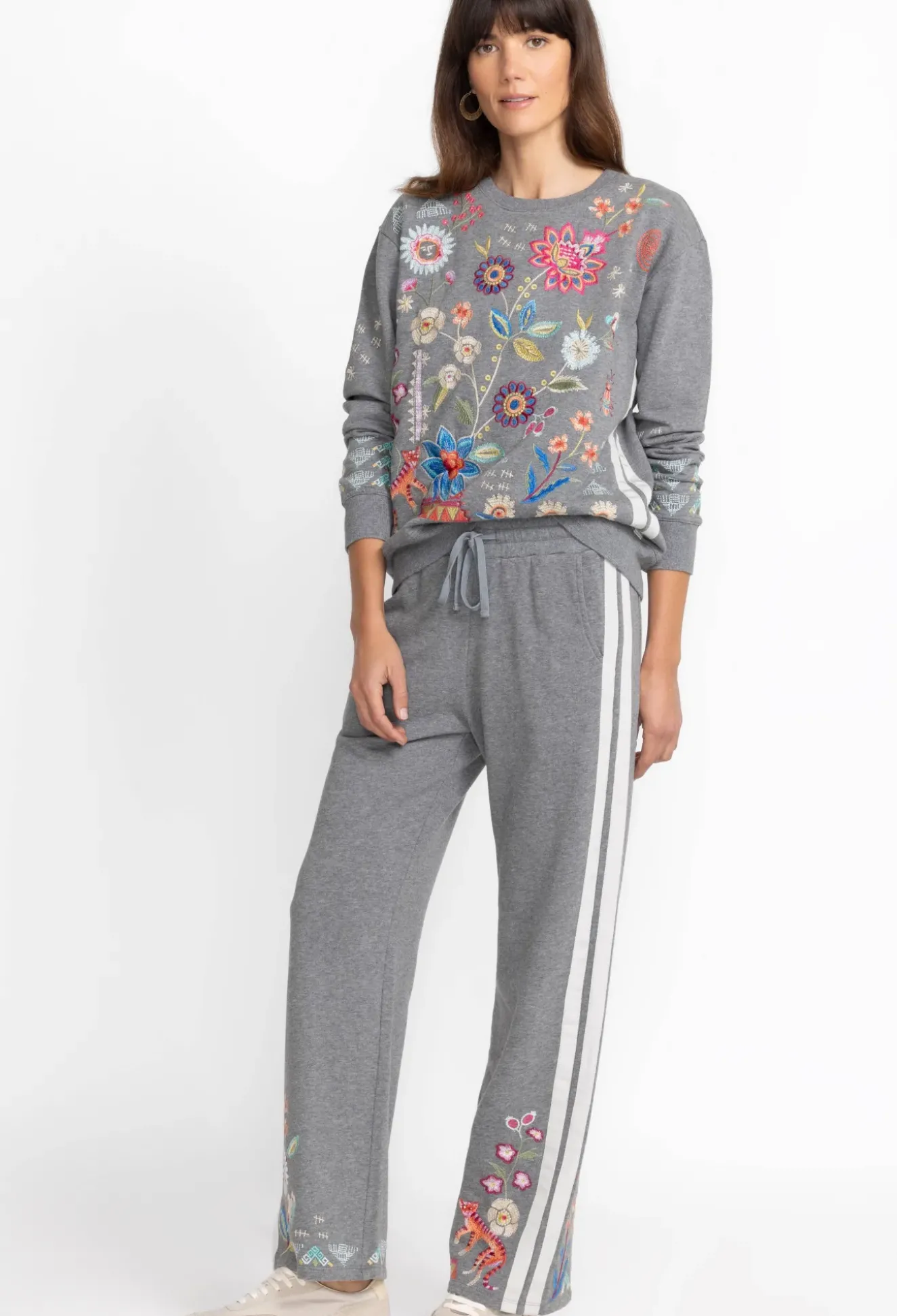 Griffin Wide Leg Ribbon Pant