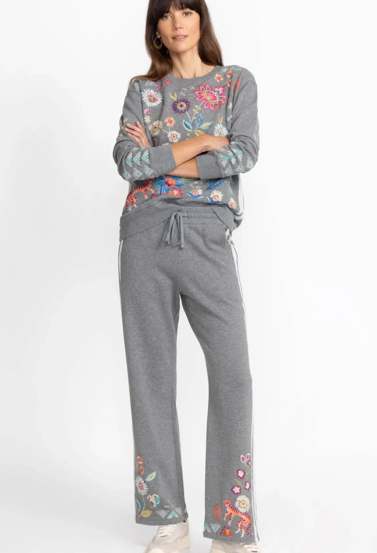 Griffin Wide Leg Ribbon Pant