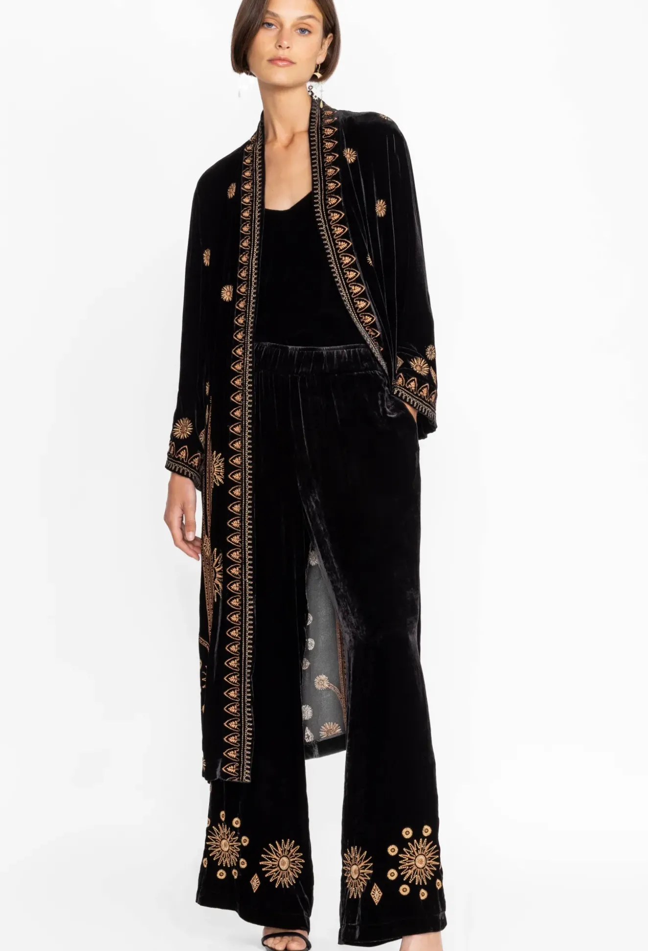 Heidi Velvet Kimono Coat