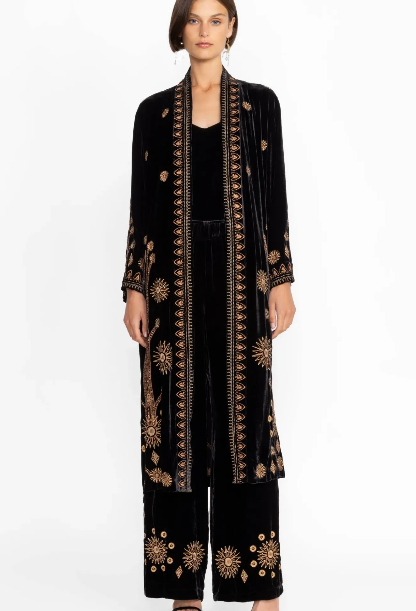Heidi Velvet Kimono Coat