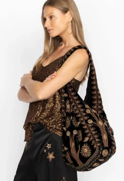 Heidi Velvet Slouchy Tote