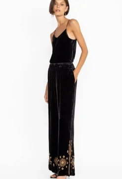 Heidi Velvet Wide Leg Pant