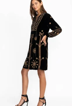 Heidi Velvet Yoke Dress