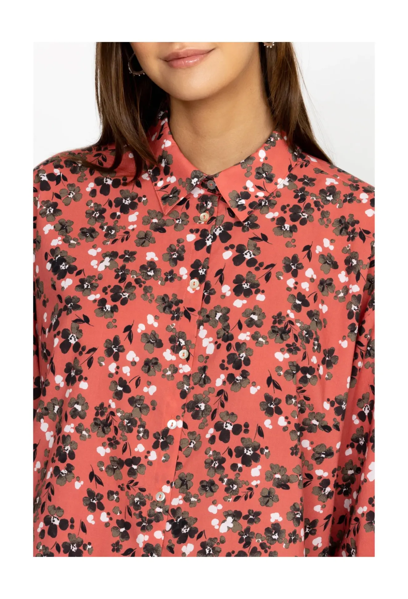 High Low Button Shirt