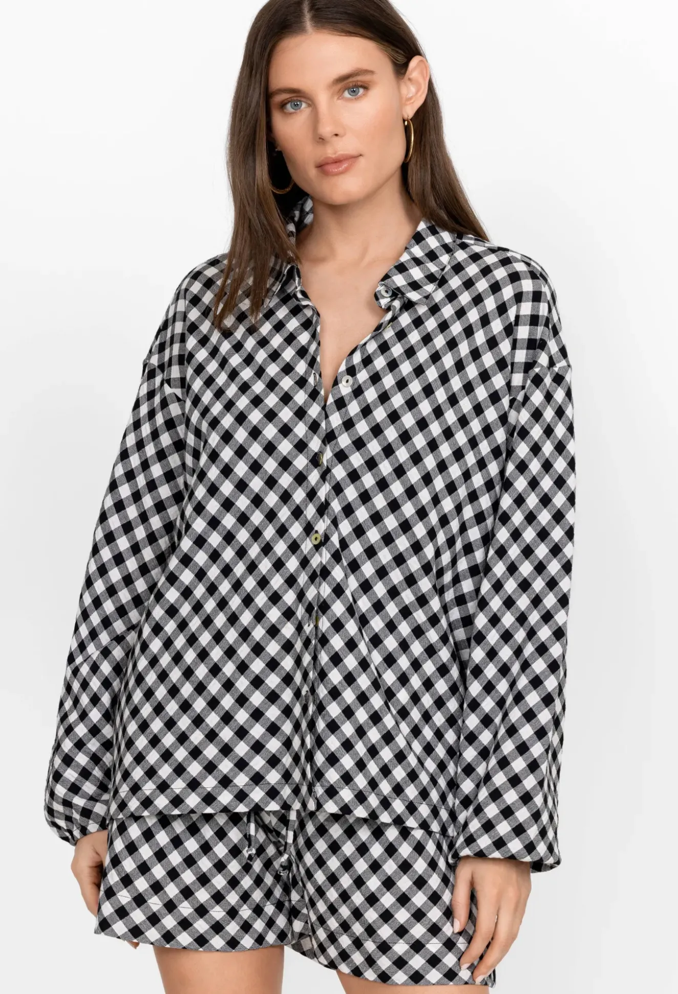 High Low Button Shirt