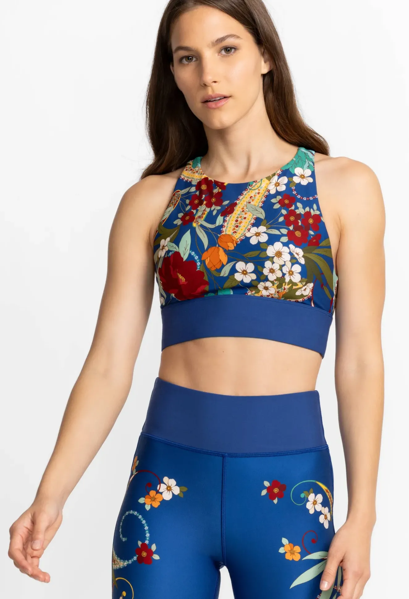 High Neck Cutout Sports Bra