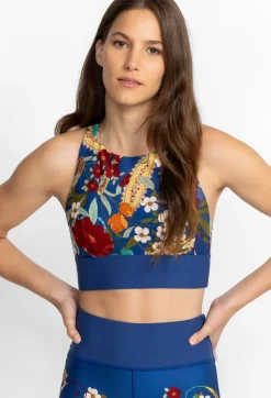 High Neck Cutout Sports Bra